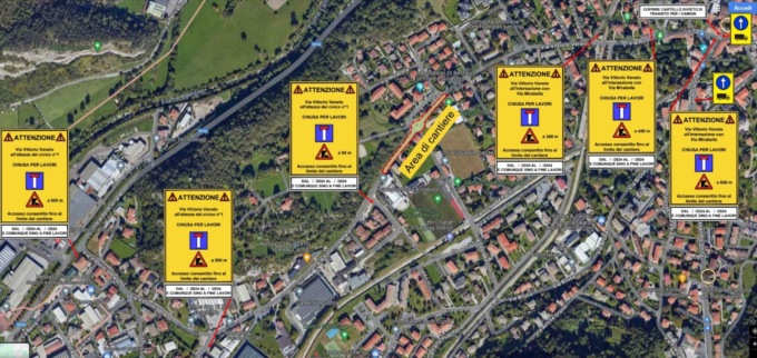 Via Veneto chiusa: partiti i lavori per la riqualificazione dei sottoservizi