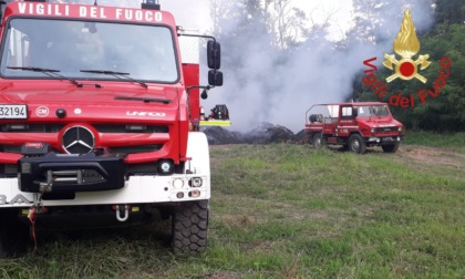 Incendio nel bosco, intervengono i Vigili del Fuoco