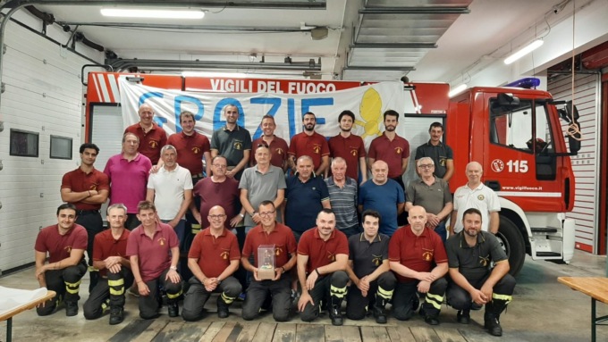 Dopo 35 anni nei Vigili del fuoco, Bruno Girola “va in pensione”