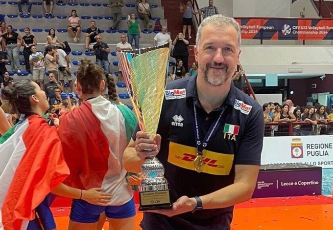 Chiappafreddo conquista l’Europa con la Nazionale di volley Under 22