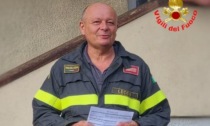 Luca Riva, storico Vigile del fuoco di Lecco, va in pensione