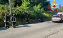 Scontro auto moto a Uggiate Trevano: due feriti