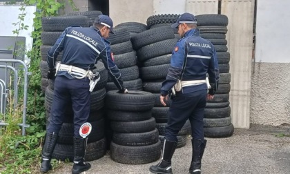 Pneumatici abbandonati, identificato il presunto autore