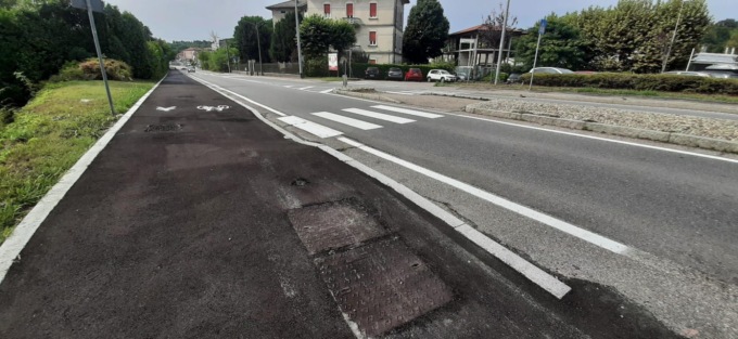 Pista ciclopedonale di Asnago: completati i primi due lotti