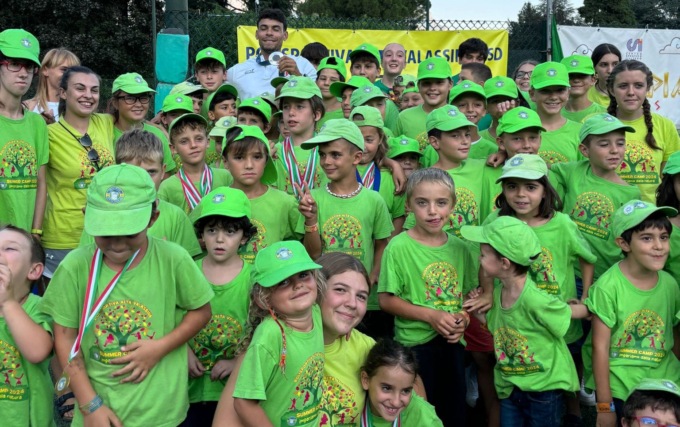 L’argento olimpico Gabriel Soares accolto da bambini e atleti