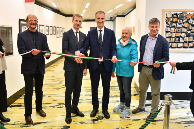 Inaugurata la mostra di Corbetta a Palazzo Pirelli