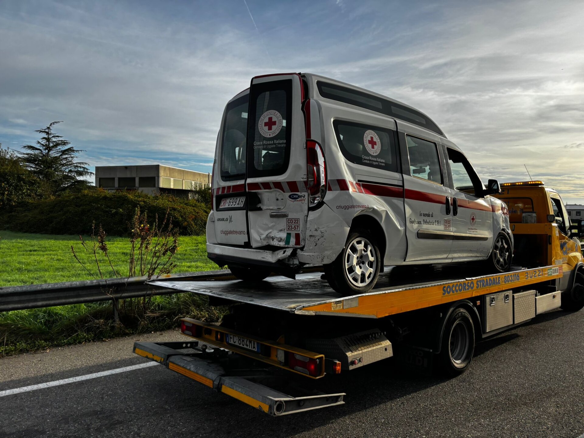 incidente stradale a Villa Guardia