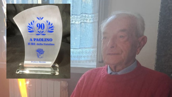 Pro loco Merone: Paolino “re della patatina” compie 90 anni