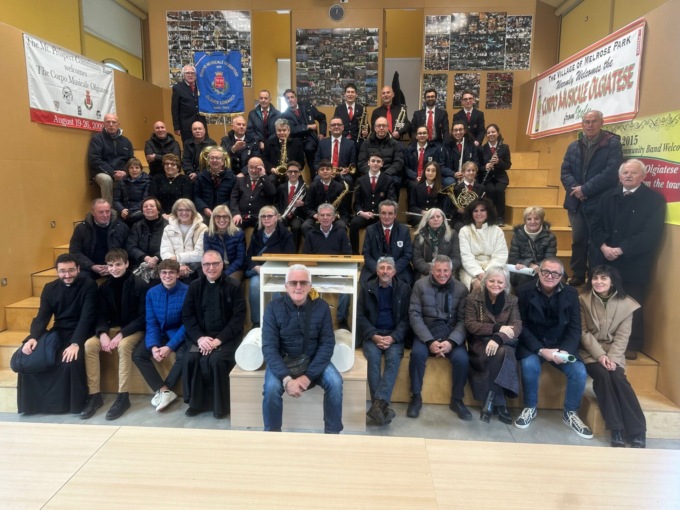 Corpo musicale olgiatese e corale insieme per Santa Cecilia
