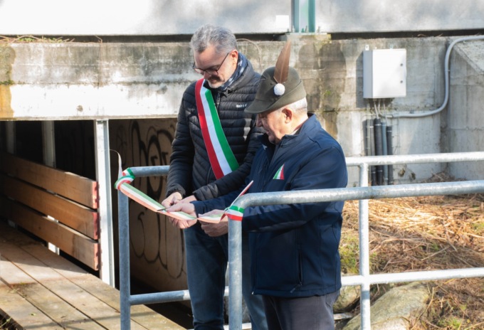 Inaugurato il nuovo ponticello sul torrente Livescia