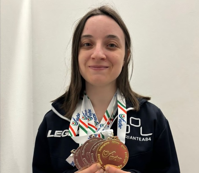 Giorgia nuotatrice da record: a 23 anni è ancora campionessa nazionale Fisdir