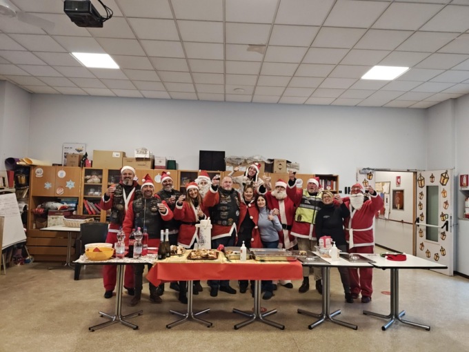 I Babbi Natale in Harley Davidson all’Opera Don Guanella