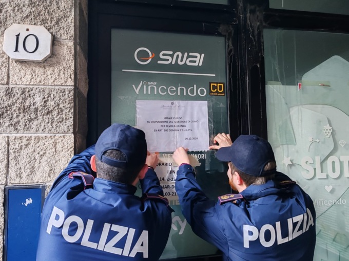 Revocata definitivamente la licenza alla sala scommesse di piazza della Tessitrice