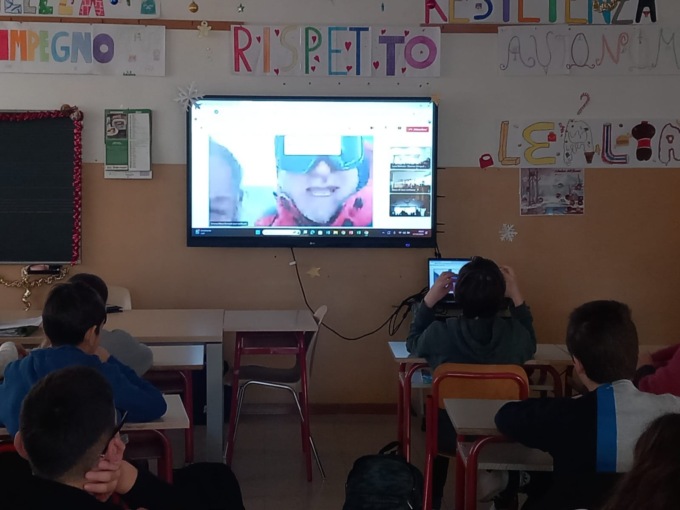Studenti delle medie collegati con i ricercatori in Antartide