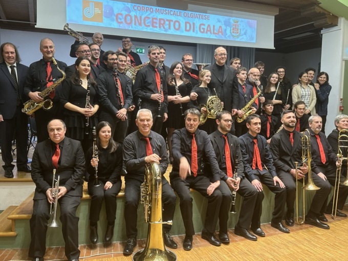 Tutto esaurito al Concerto di gala del Corpo musicale olgiatese