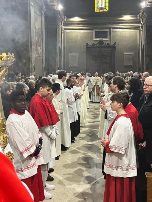 Prima messa in San Giorgio per il novello sacerdote Luca Spreafico