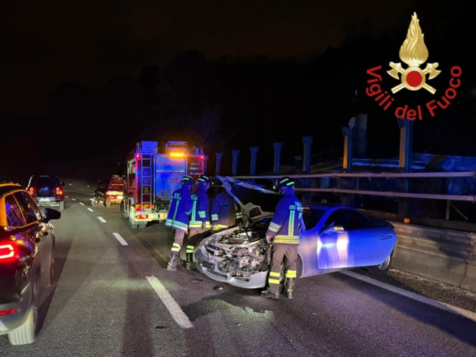 Incidente in galleria sulla A9