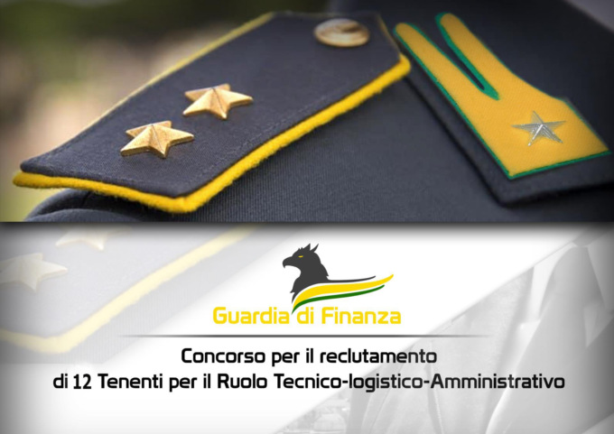 Concorso Tenenti della Guardia di Finanza, domande ancora aperte