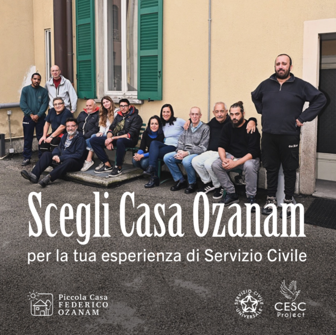 Tre posti per mettersi in gioco col Servizio civile a Casa Ozanam
