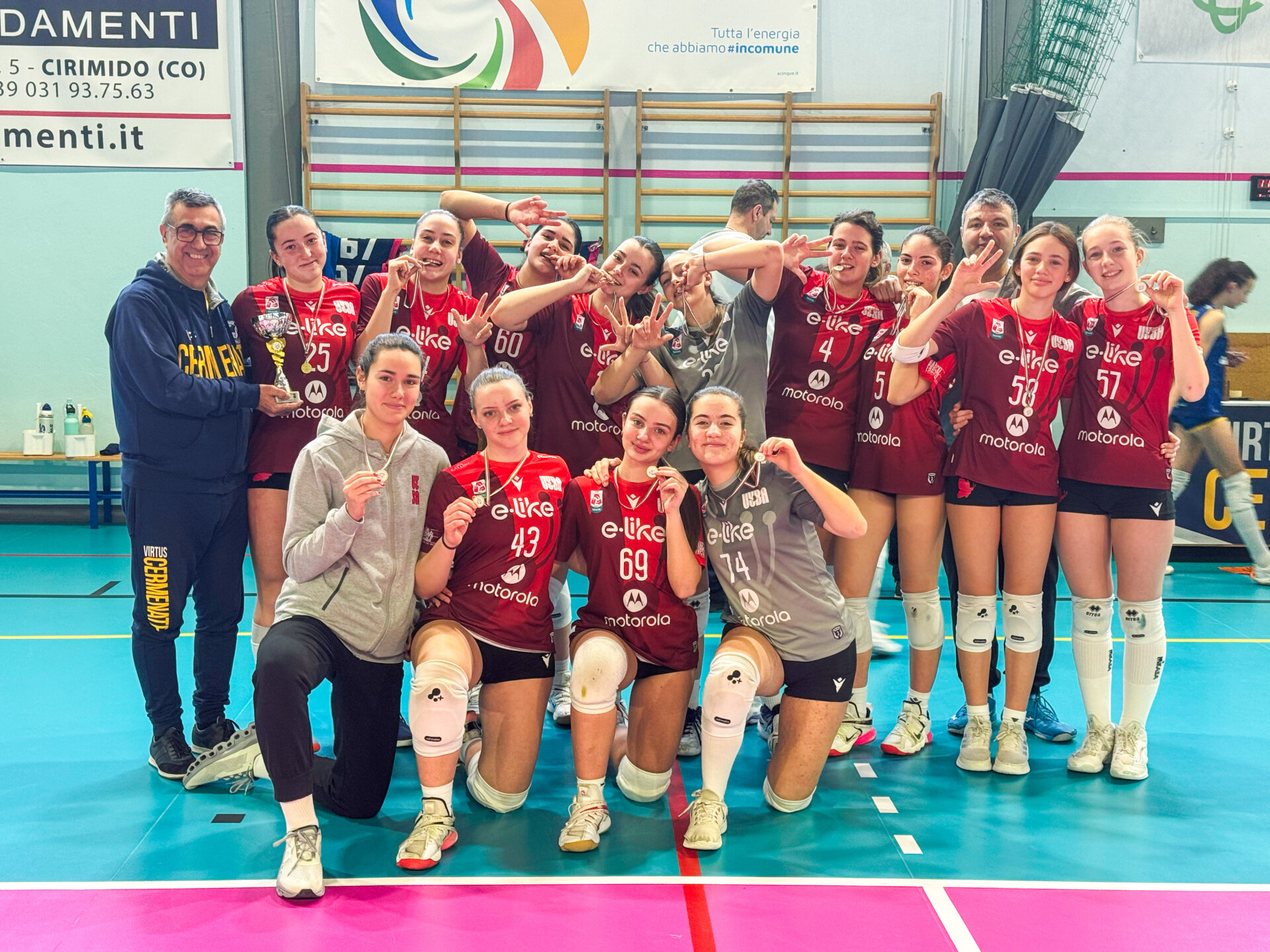 Winter Cup Virtus Cermenate 3^ CLASSIFICATA UNDER 16 FEMMINILE - UYBA VOLLEY