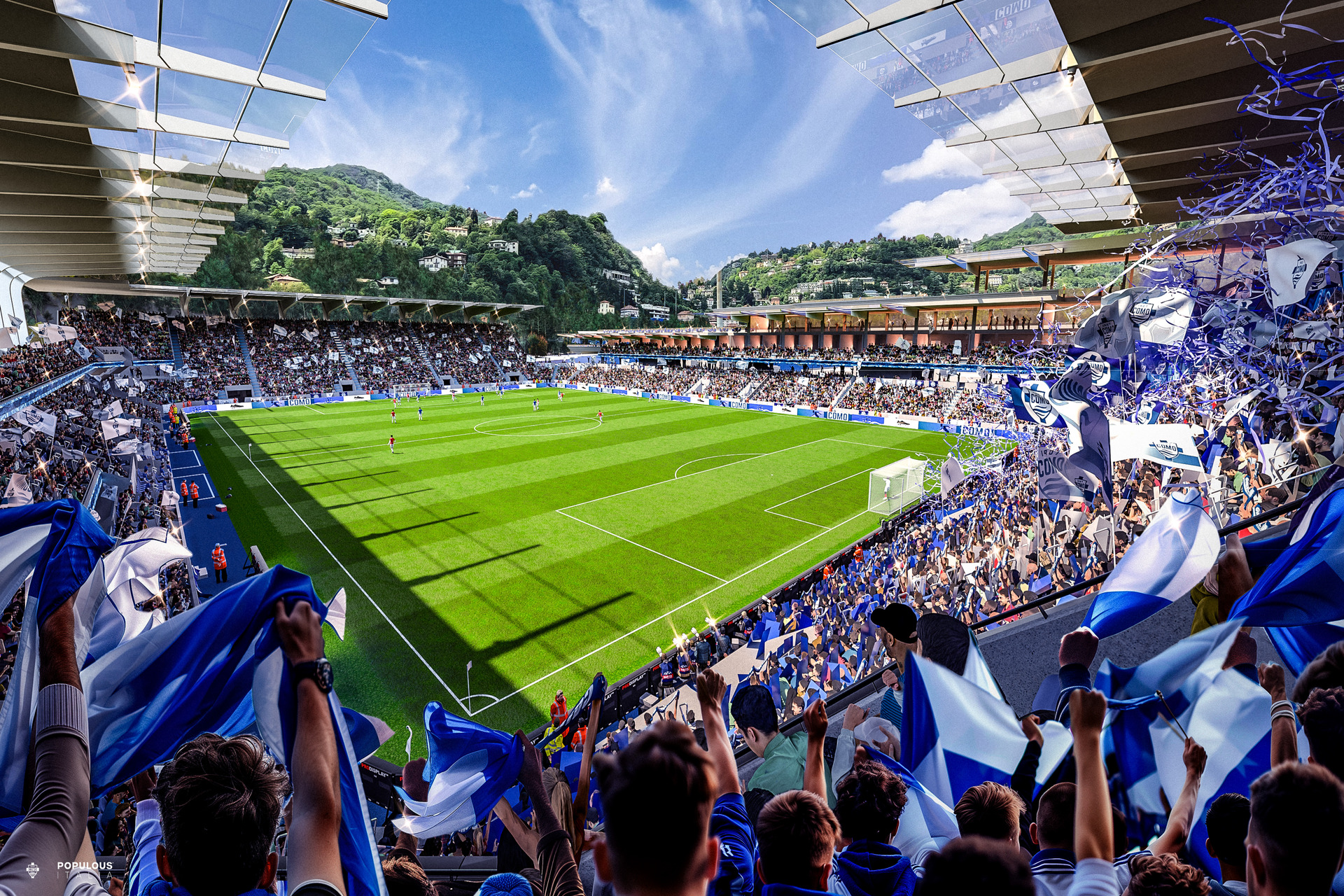 Stadio Como, riqualificazione - foto Como 1907