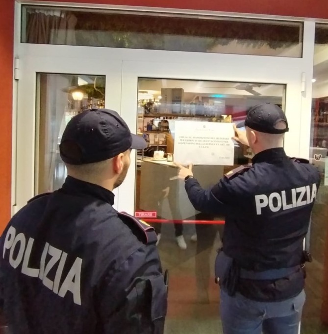 Dopo l’arresto per spaccio, bar chiuso e licenza sospesa