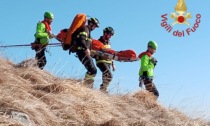 Si fa male a una caviglia e non riesce a proseguire: 65enne soccorso al Palanzone