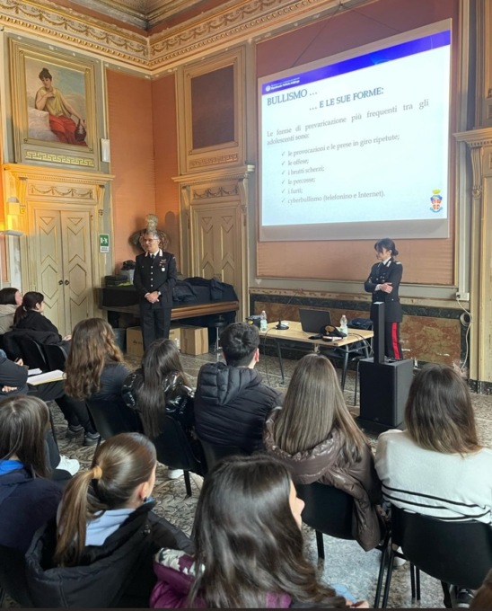 Il “Porta” a lezione di legalità con i Carabinieri