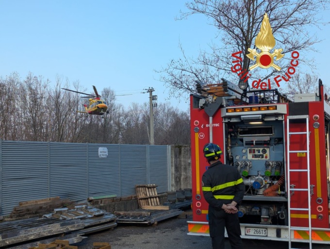 Incidente sul lavoro a Rogeno: feriti due operai