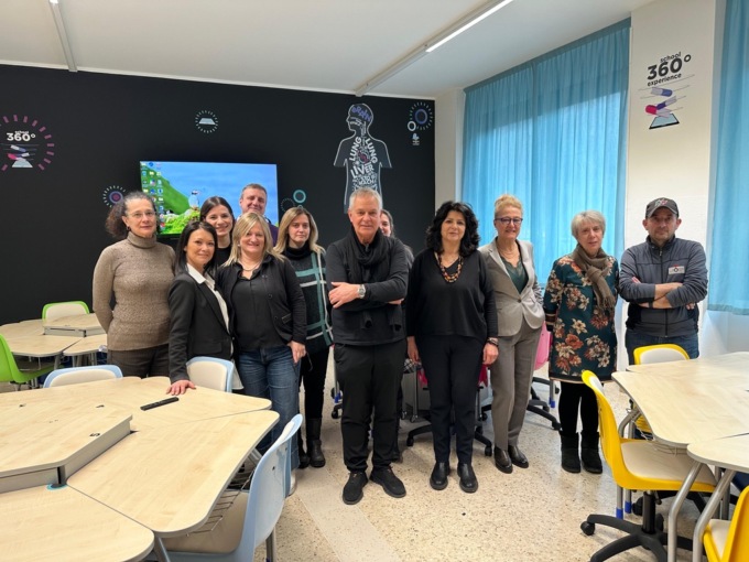 Inaugurata la nuova aula multimediale alla scuola “Segantini”