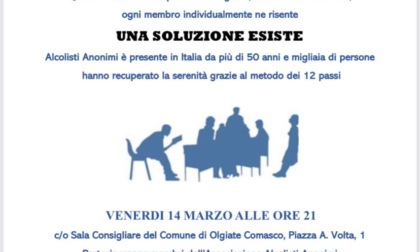 "Alcolisti Anonimi" invita a una serata di riflessione