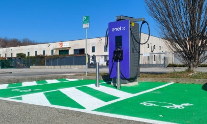 Nuova stazione di ricarica installata da Enel a Orsenigo