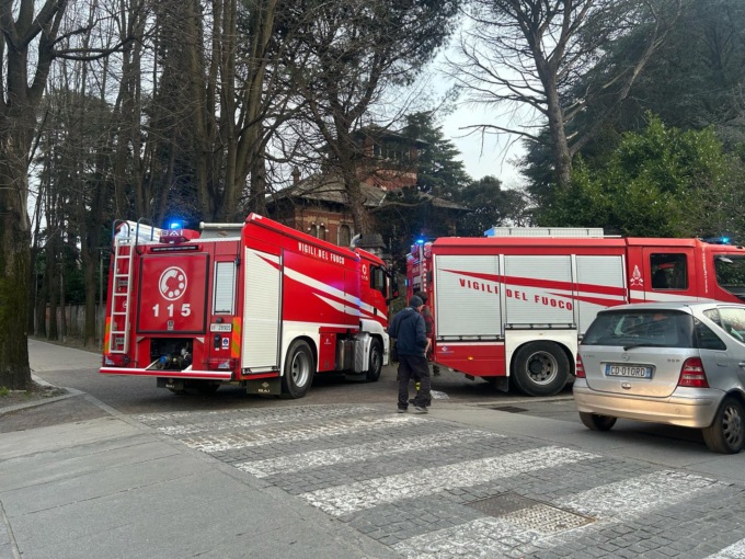 Incendio a Villa Berta