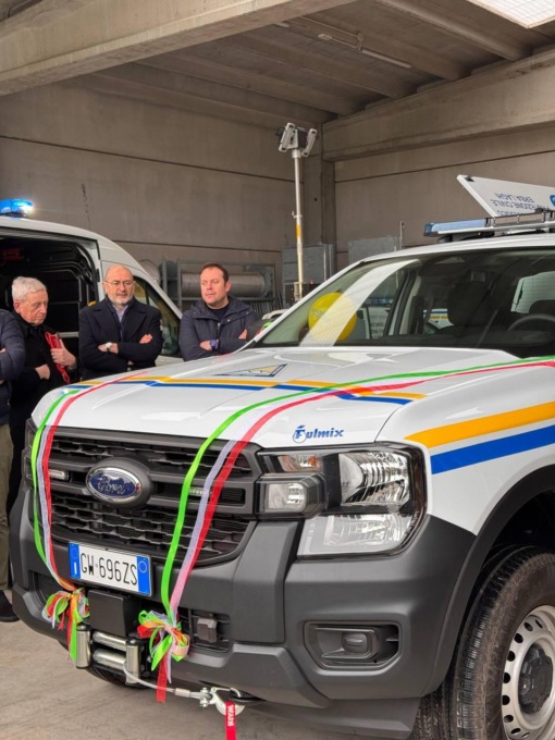 Inaugurato il nuovo mezzo di Protezione civile