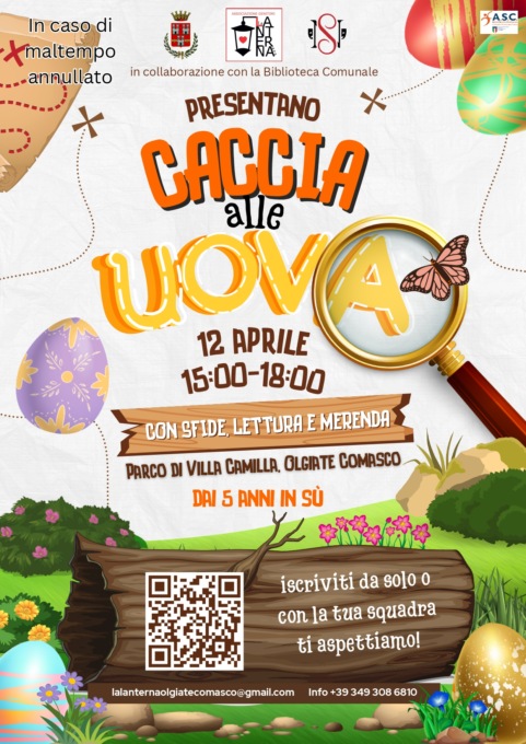 “Caccia alle uova” nel parco comunale di Villa Camilla