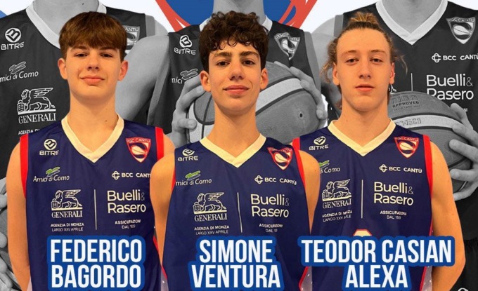 Bagordo, Ventura e Alexa tris del PGC Cantù in Nazionale Under16 