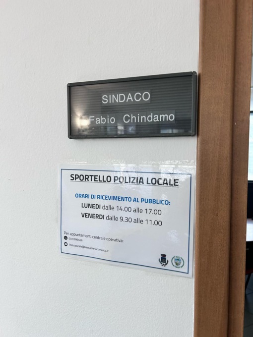 Manca lo spazio per la Polizia locale, l’ufficio è in condivisione con il  sindaco