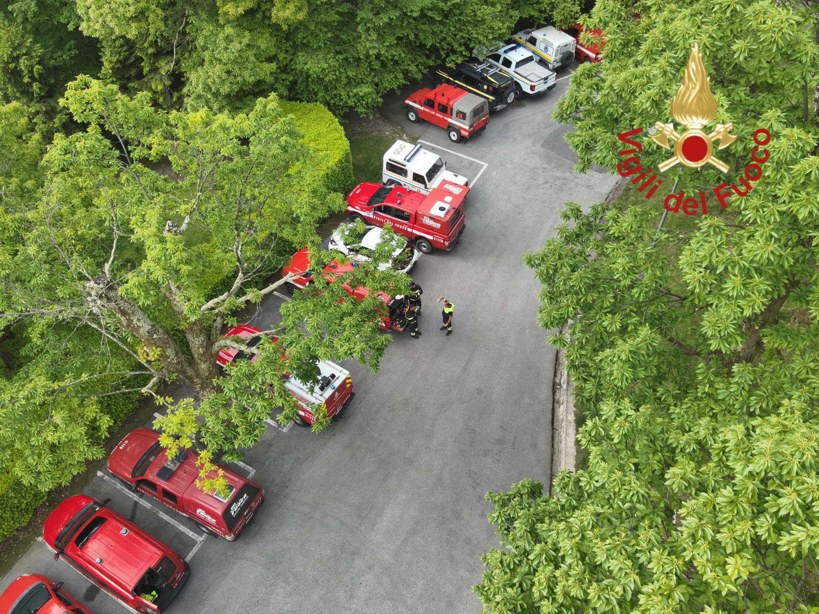 Caglio anziano disperso trovato montagna senza vita pompieri vigili del fuoco