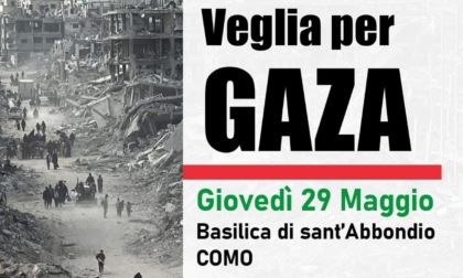 Veglia per Gaza insieme al cardinale Oscar Cantoni