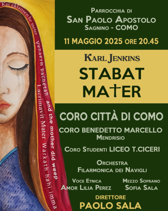 Lo “Stabat Mater” di Karl Jenkins in un concerto corale nella chiesa di San Paolo Apostolo