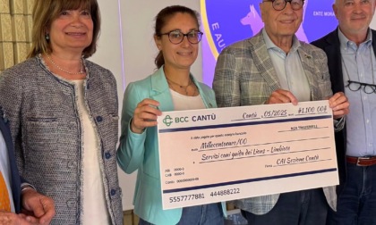 Il Cai dona oltre mille euro al service Cani Guida Lions