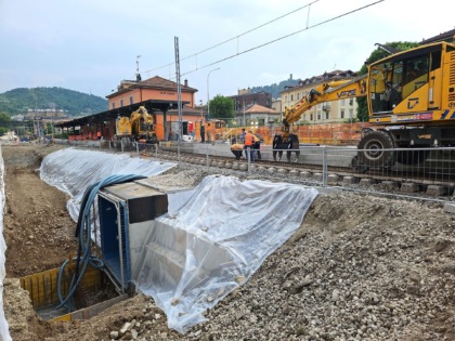 Ultimata la struttura del sottopasso a Como Borghi