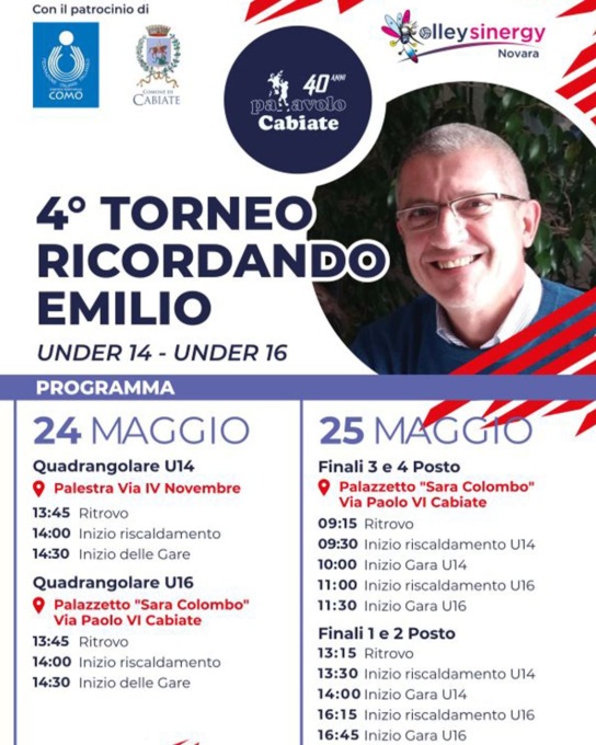 Locandina del 4° Torneo Ricordando Emilio