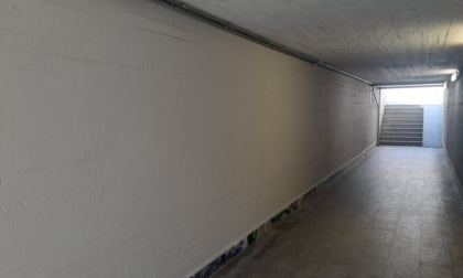 Sottopasso della stazione tinteggiato... di nuovo