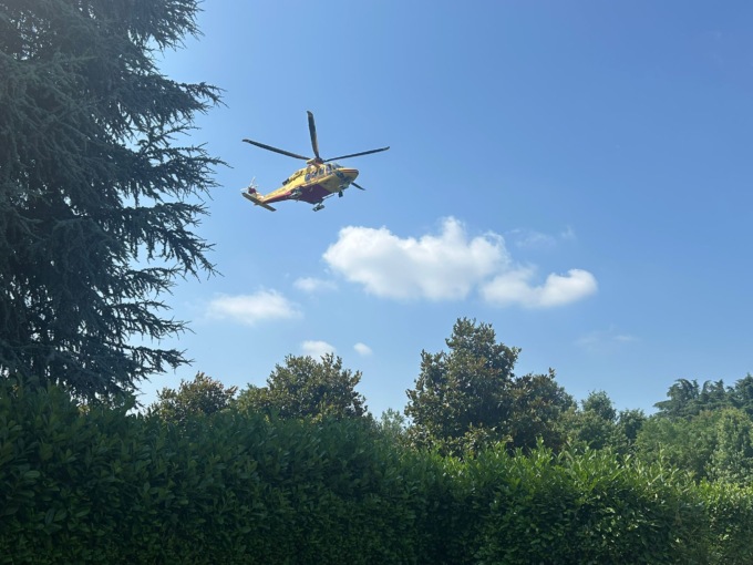 Punto alla testa da un insetto, si sente male: soccorso