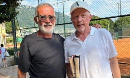 L'indimenticato campione tedesco Boris Becker ospite sui campi del Tennis Como