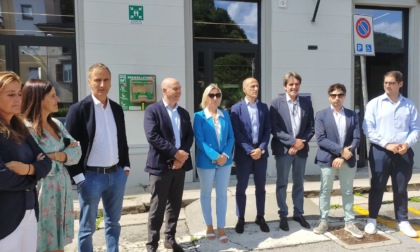 L'assessore regionale Terzi in visita alla stazione riqualificata di Canzo-Asso
