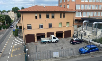 Lavori in corso alla caserma dei Carabinieri