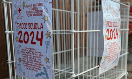 Pacco scuola, l'iniziativa del Croce Rossa