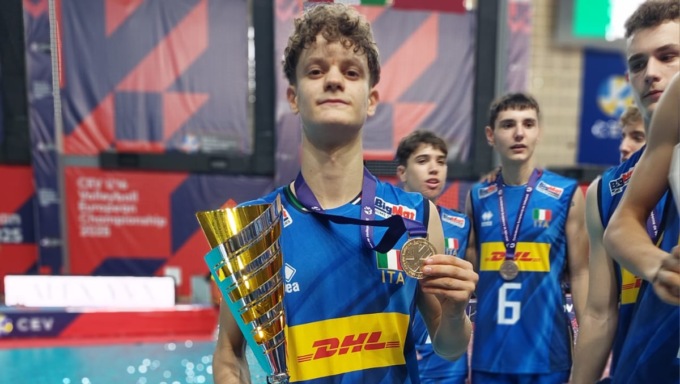 Volley Under 16, Andrea Rizzo è campione europeo